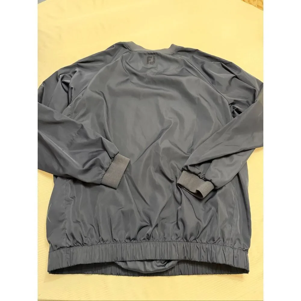 FootJoy Navy Blue Golf Pullover Windbreaker Size Medium